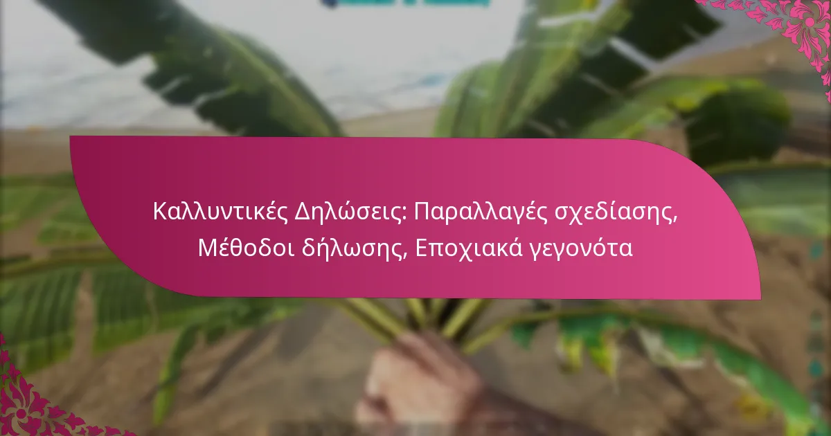 Καλλυντικές Δηλώσεις: Παραλλαγές σχεδίασης, Μέθοδοι δήλωσης, Εποχιακά γεγονότα