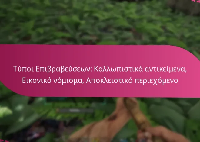 Τύποι Επιβραβεύσεων: Καλλωπιστικά αντικείμενα, Εικονικό νόμισμα, Αποκλειστικό περιεχόμενο