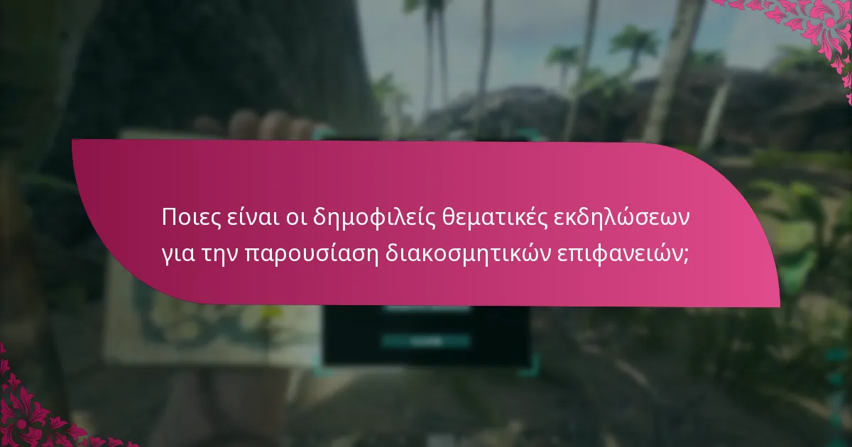Πώς μπορούν οι παίκτες να αποκτήσουν διακοσμητικές επιφάνειες;